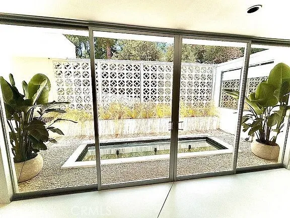 a view of a porch