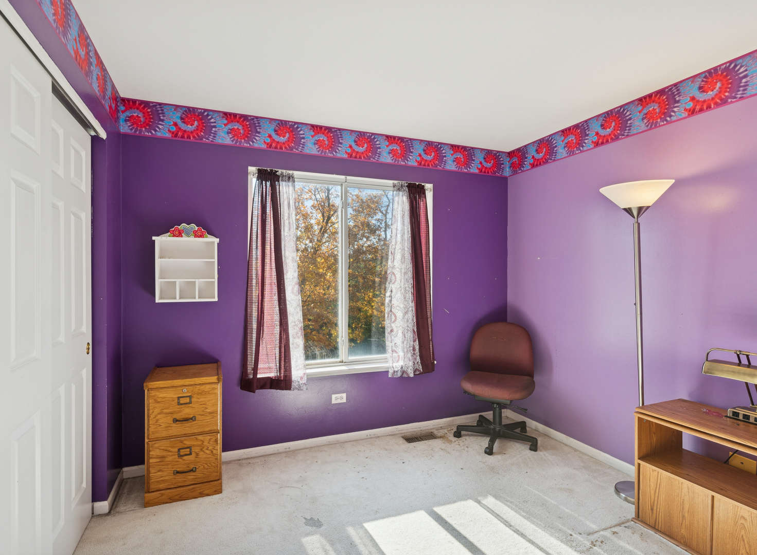 885 Charlton Road Lake Villa, IL 60046 - Photo 19 of 31 a view of a workspace with furniture and a window