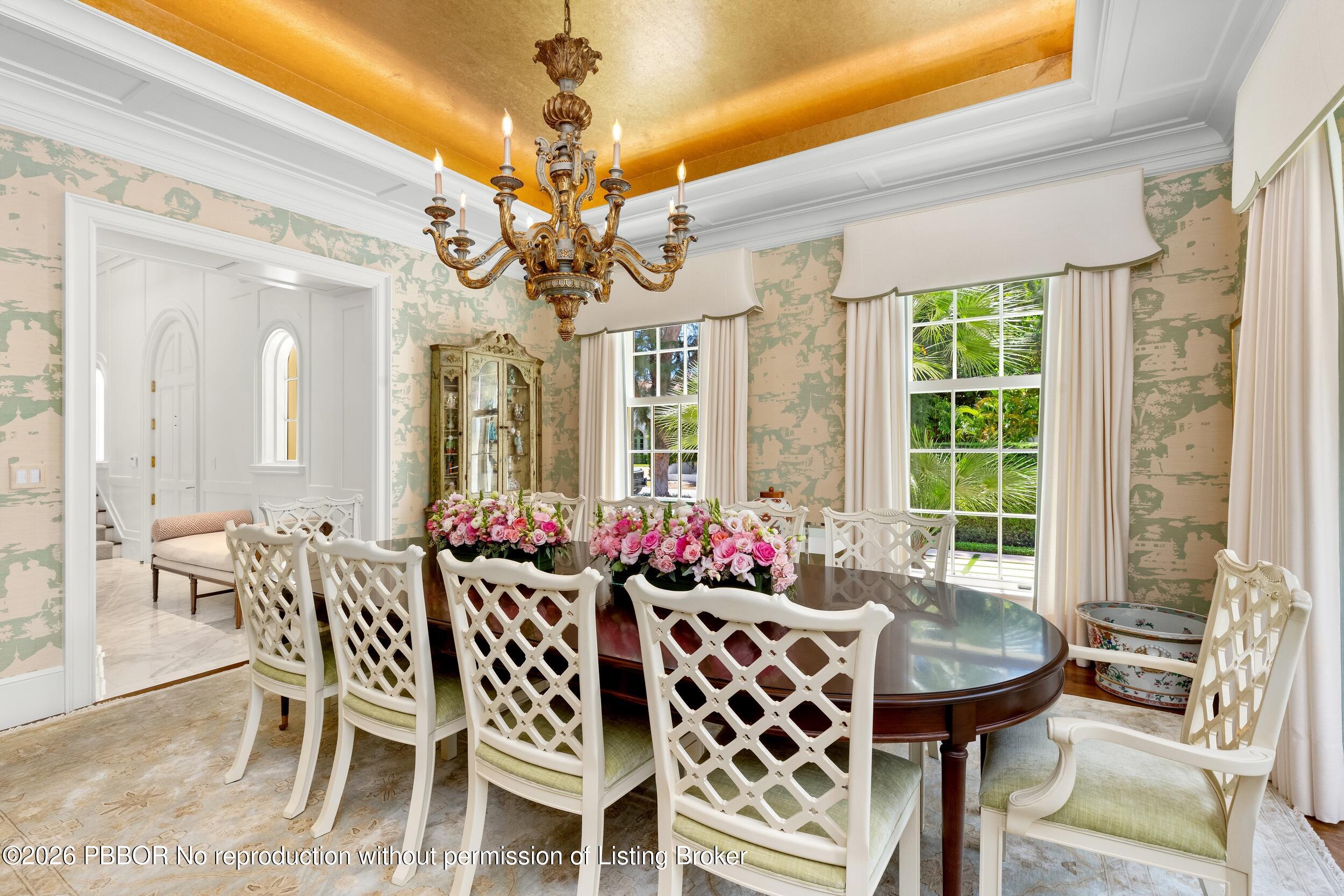 255 Wells Road Palm Beach, FL 33480 - Photo 6 of 48 Formal Dining Room