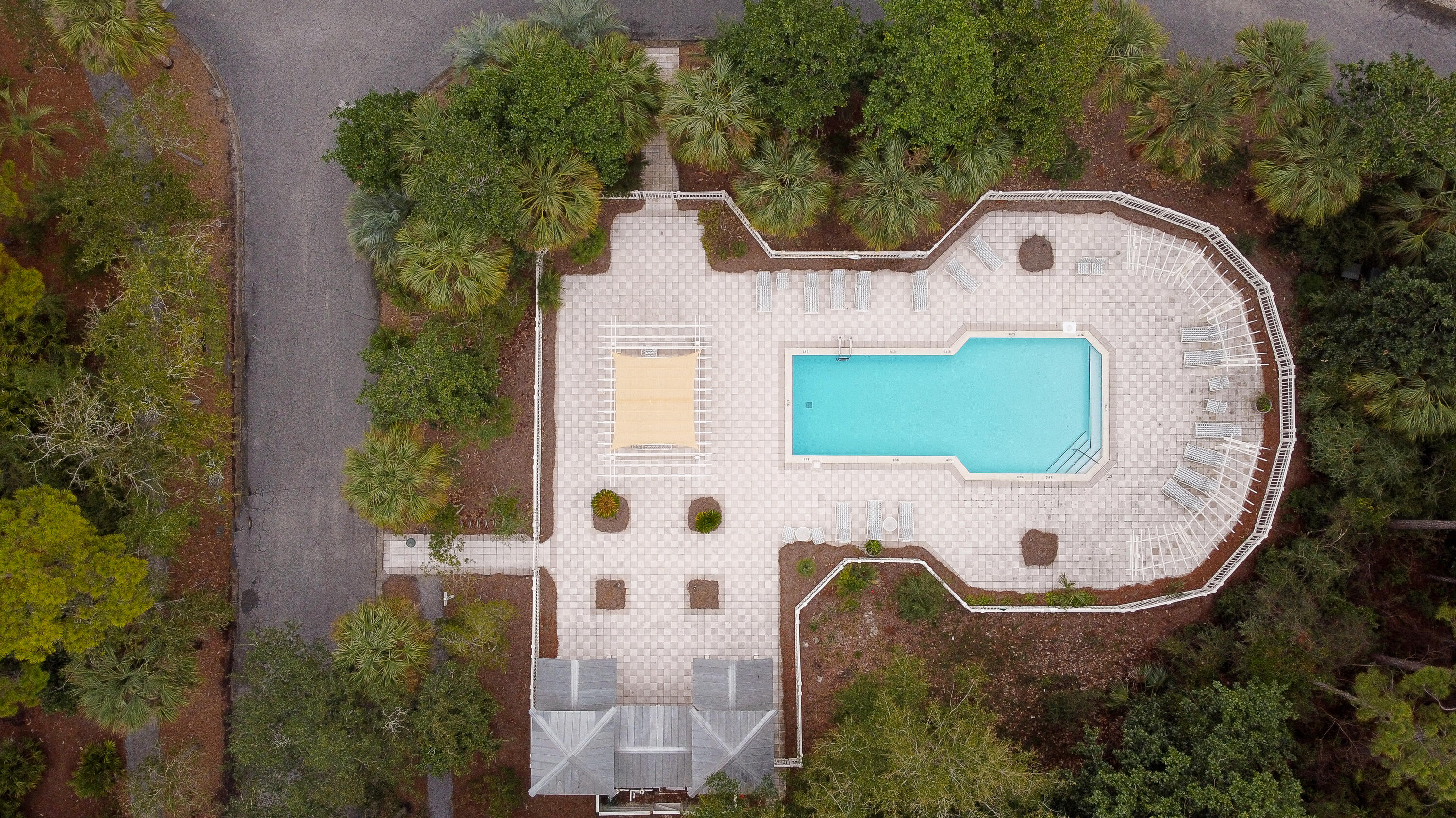 158 Cullman Avenue Santa Rosa Beach, FL 32459 - Photo 38 of 47 an aerial view of a house with outdoor space and swimming pool