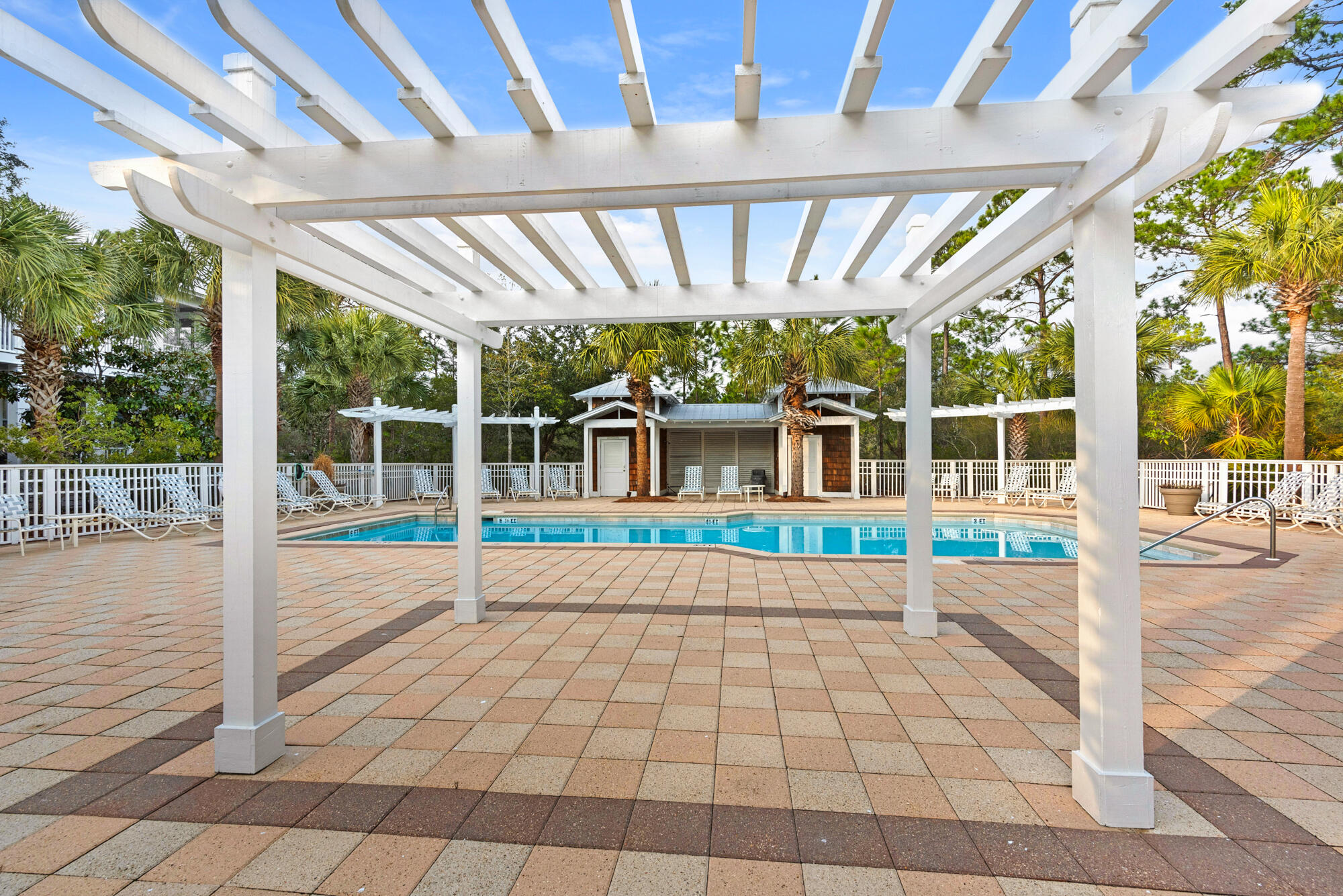 158 Cullman Avenue Santa Rosa Beach, FL 32459 - Photo 39 of 47 a view of a porch with a bench