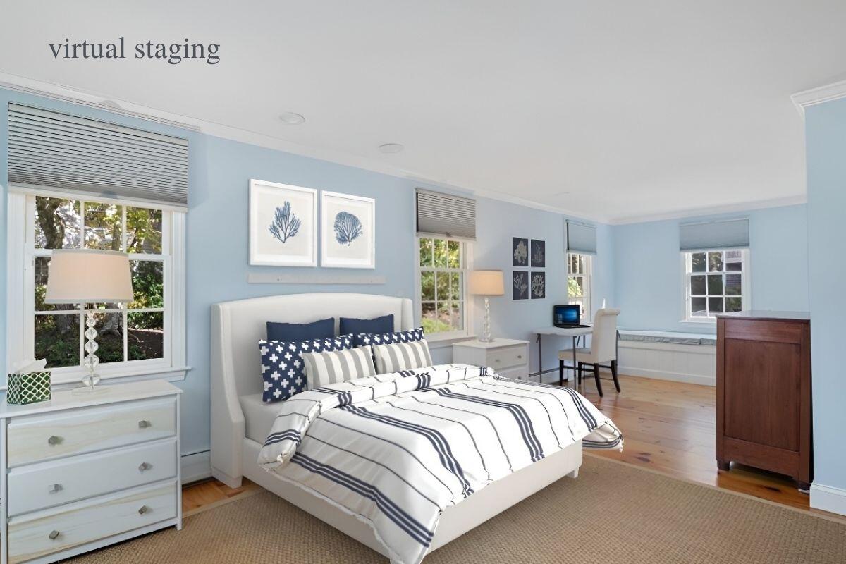 102 Gorham Road Harwich Port, MA 02646 - Photo 33 of 64 a bedroom with a large bed and a window