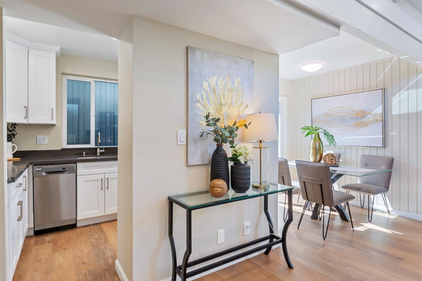 8 Cassandra Way Mountain View, CA 94043 - Photo 19 of 35 a view of a dining room with furniture and wooden floor