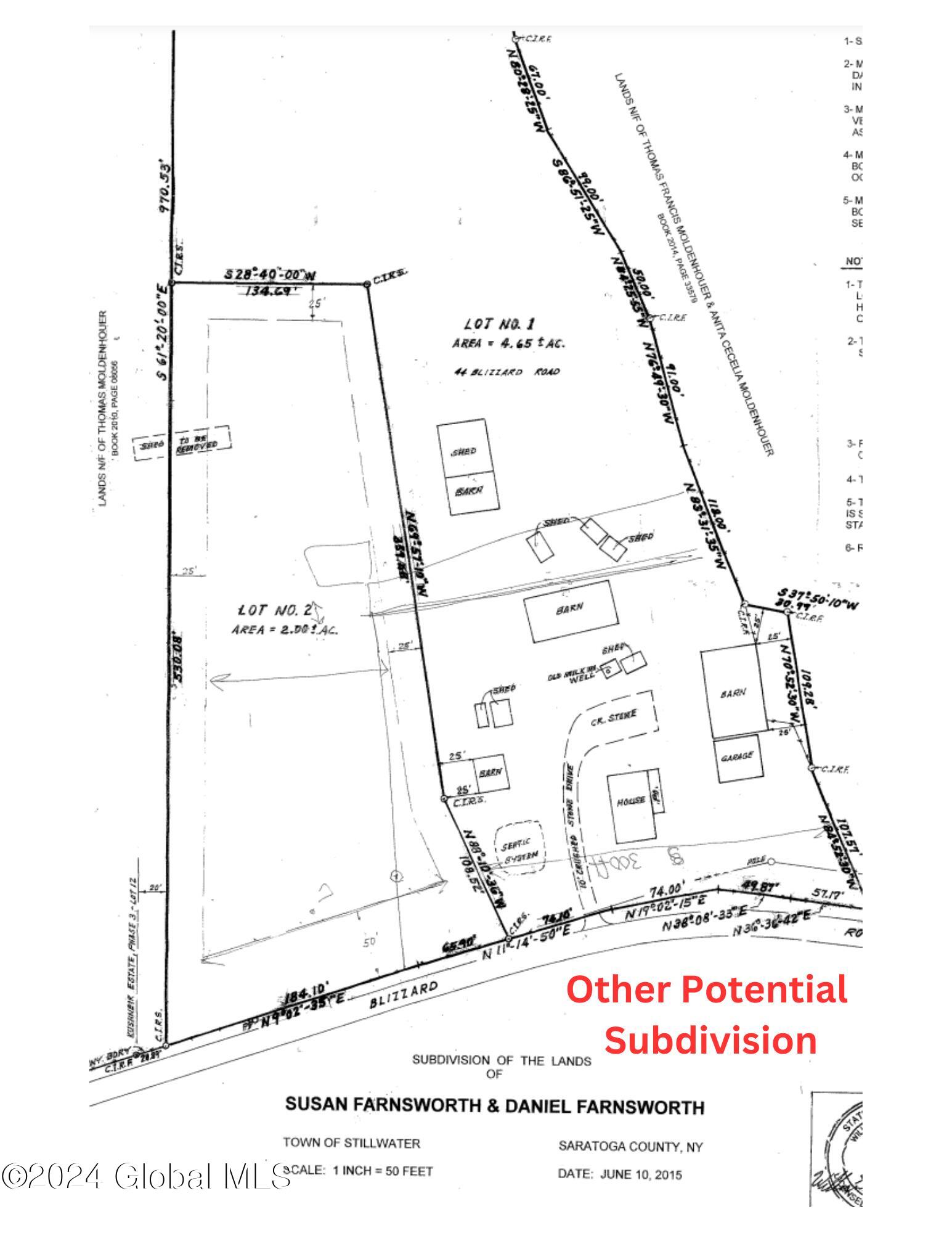 44 Blizzard Road Stillwater, NY 12170 - Photo 48 of 49 Potential Subdivision png