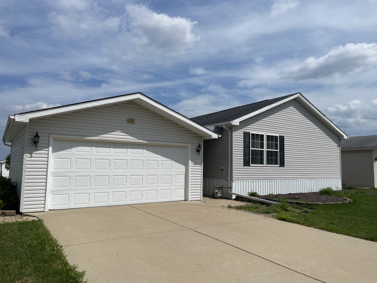 a house with a garage