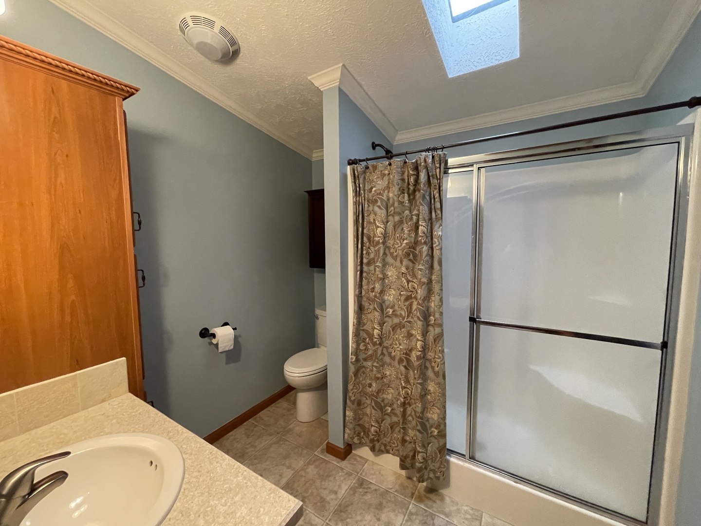 67 Crocus Lane Matteson, IL 60443 - Photo 15 of 30 a bathroom with a granite countertop sink toilet and shower
