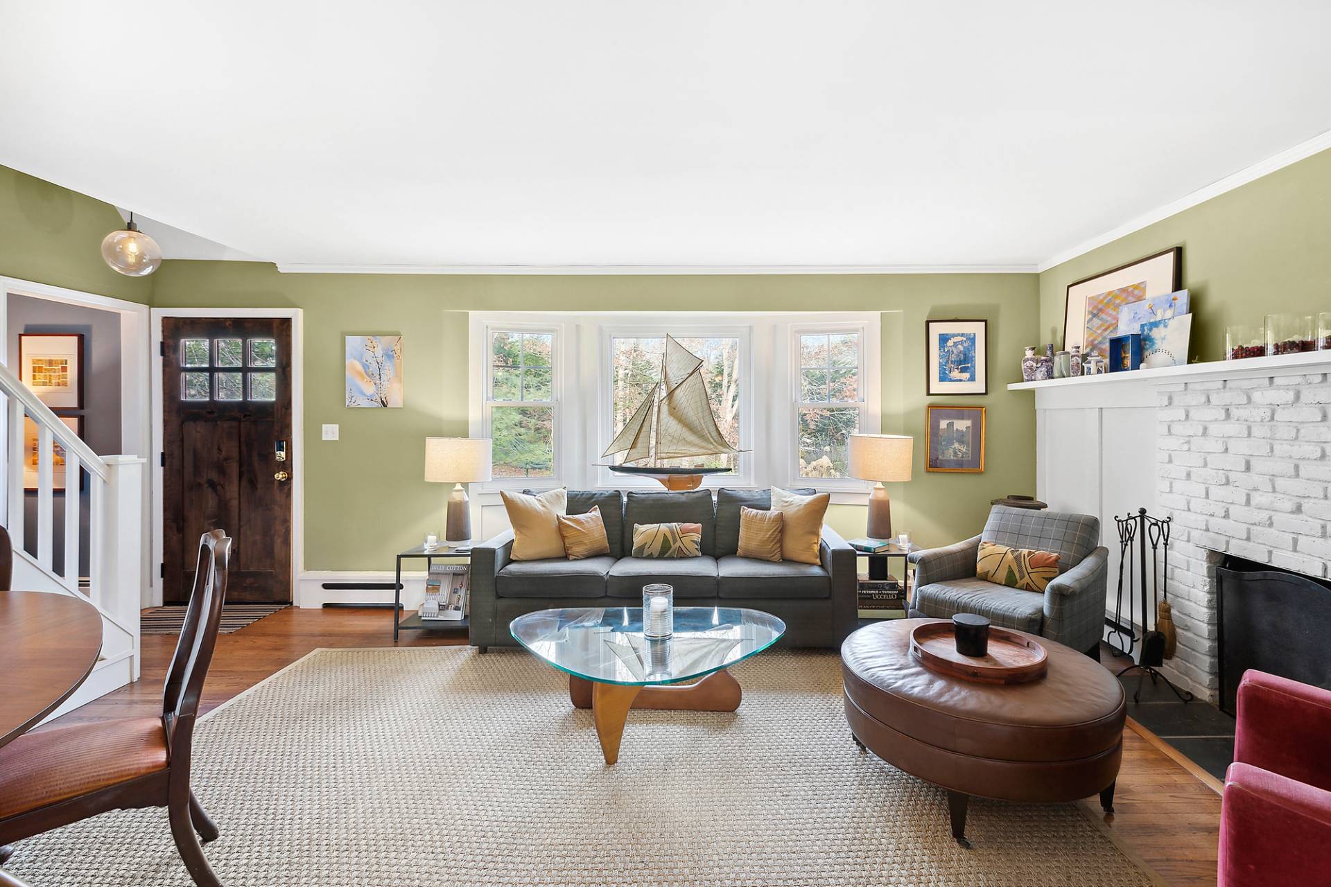 3 Dayton Avenue East Hampton, NY 11937 - Photo 10 of 15 a living room with furniture a rug and a large window