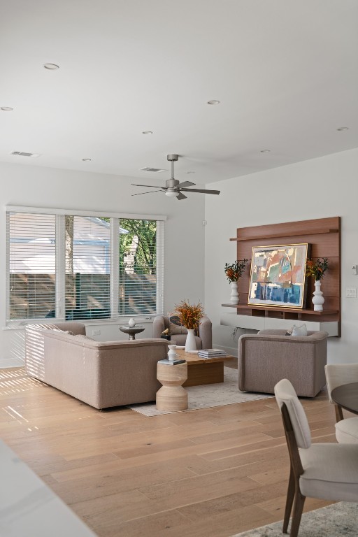2105 Enfield Road, Unit A Austin, TX 78703 - Photo 9 of 38 a living room with furniture and a large window