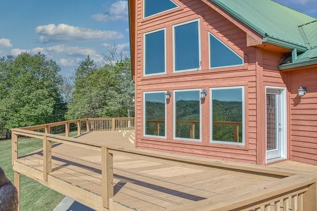 a view of a house with a balcony