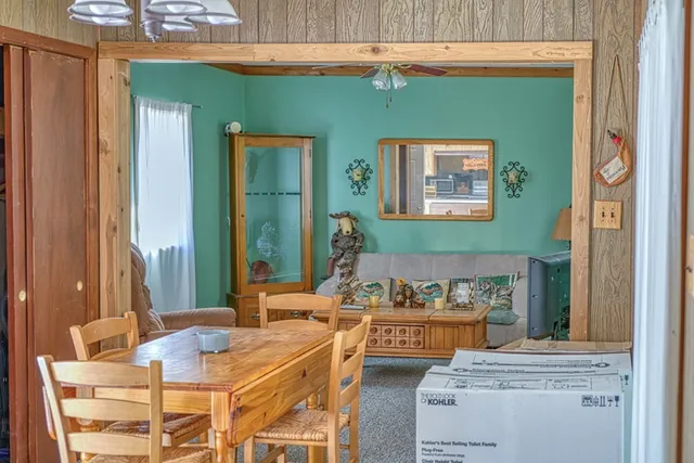 a house view with a backyard space