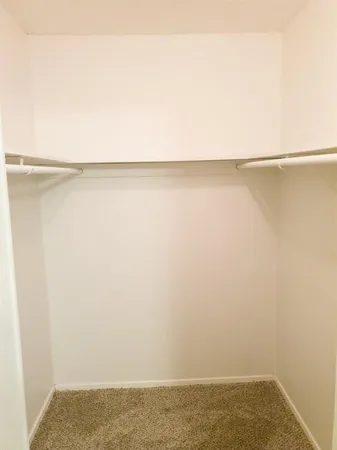 a view of small space with wooden floor