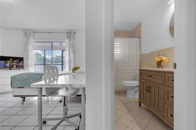 a living room with a couch and a table