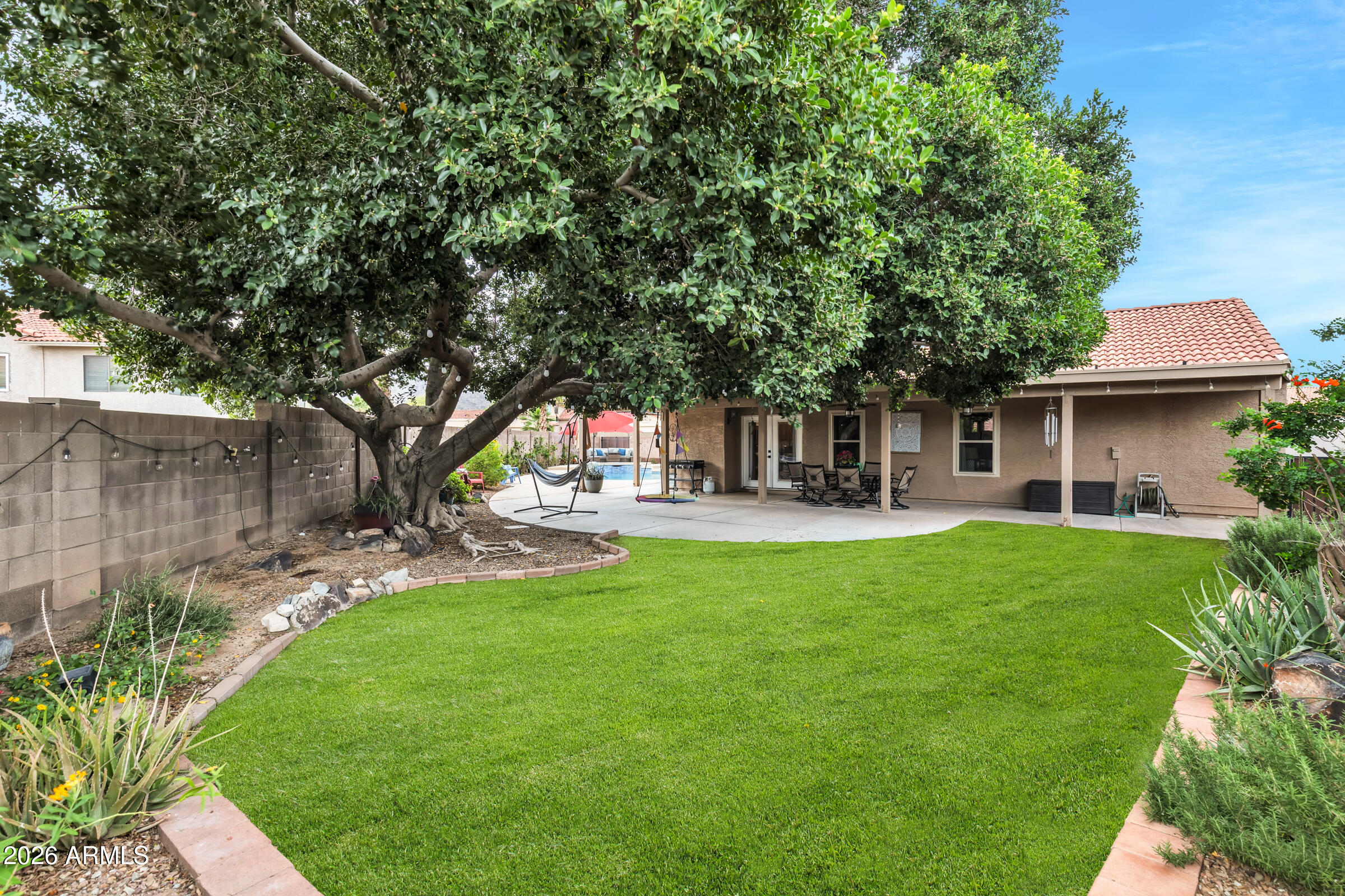 2747 East Desert Trumpet Road Phoenix, AZ 85048 - Photo 26 of 48 Large grass area and huge shade tree!