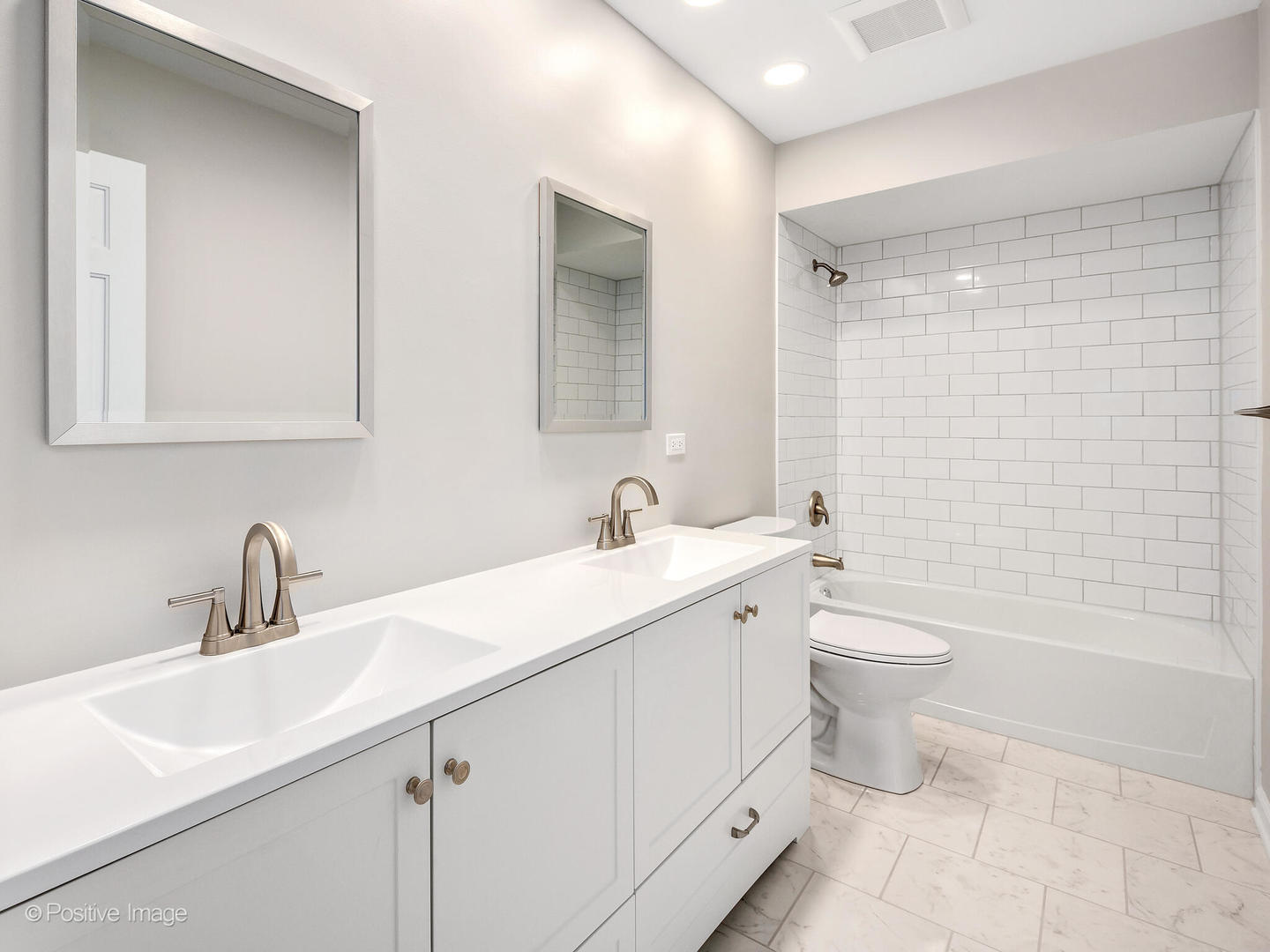 805 Potomac Avenue Naperville, IL 60565 - Photo 24 of 38 a bathroom with a double vanity sink toilet and shower