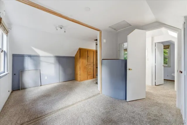 a view of a room with an entryway