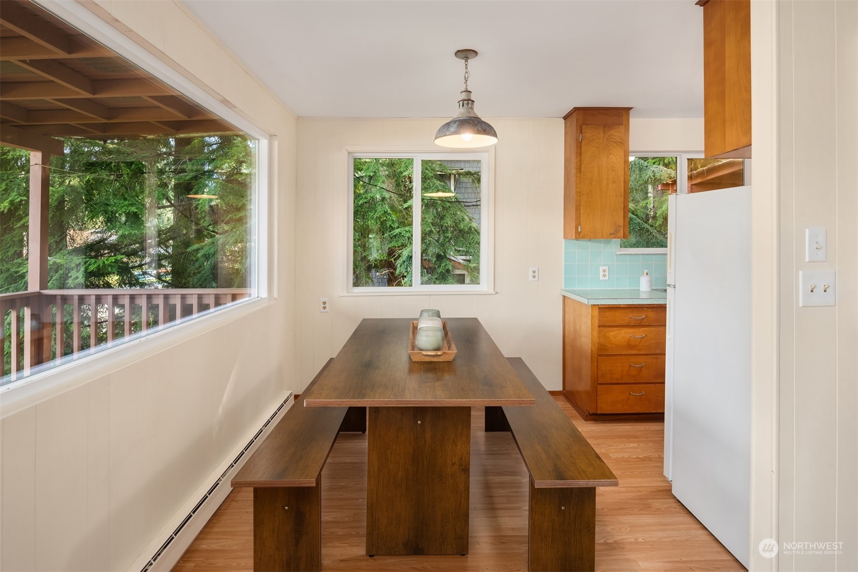 2631 Southwest Lake Roesiger Road Snohomish, WA 98290 - Photo 6 of 18 a view of a dining room with furniture window and outside view