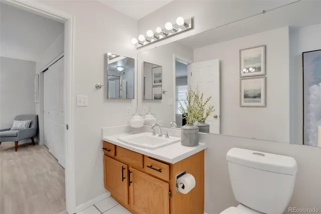 a bathroom with a sink double vanity and a mirror