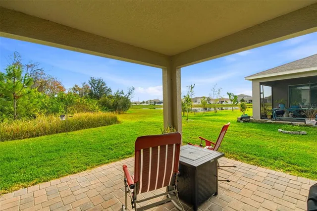 a building view with a garden space