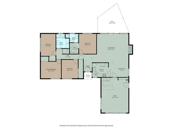 a picture of a person on a wall