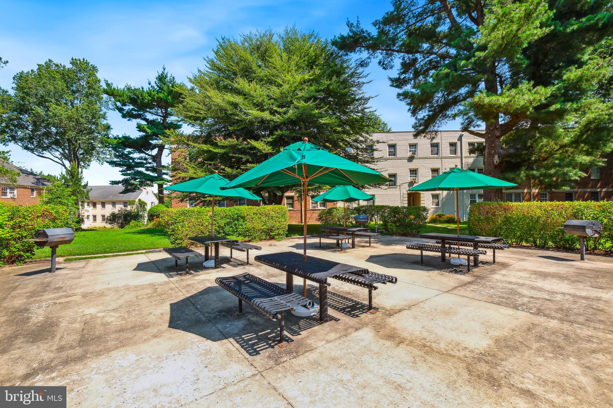 8203 Grubb Road, Unit 201 Silver Spring, MD 20910 - Photo 19 of 26 a view of a backyard with sitting area