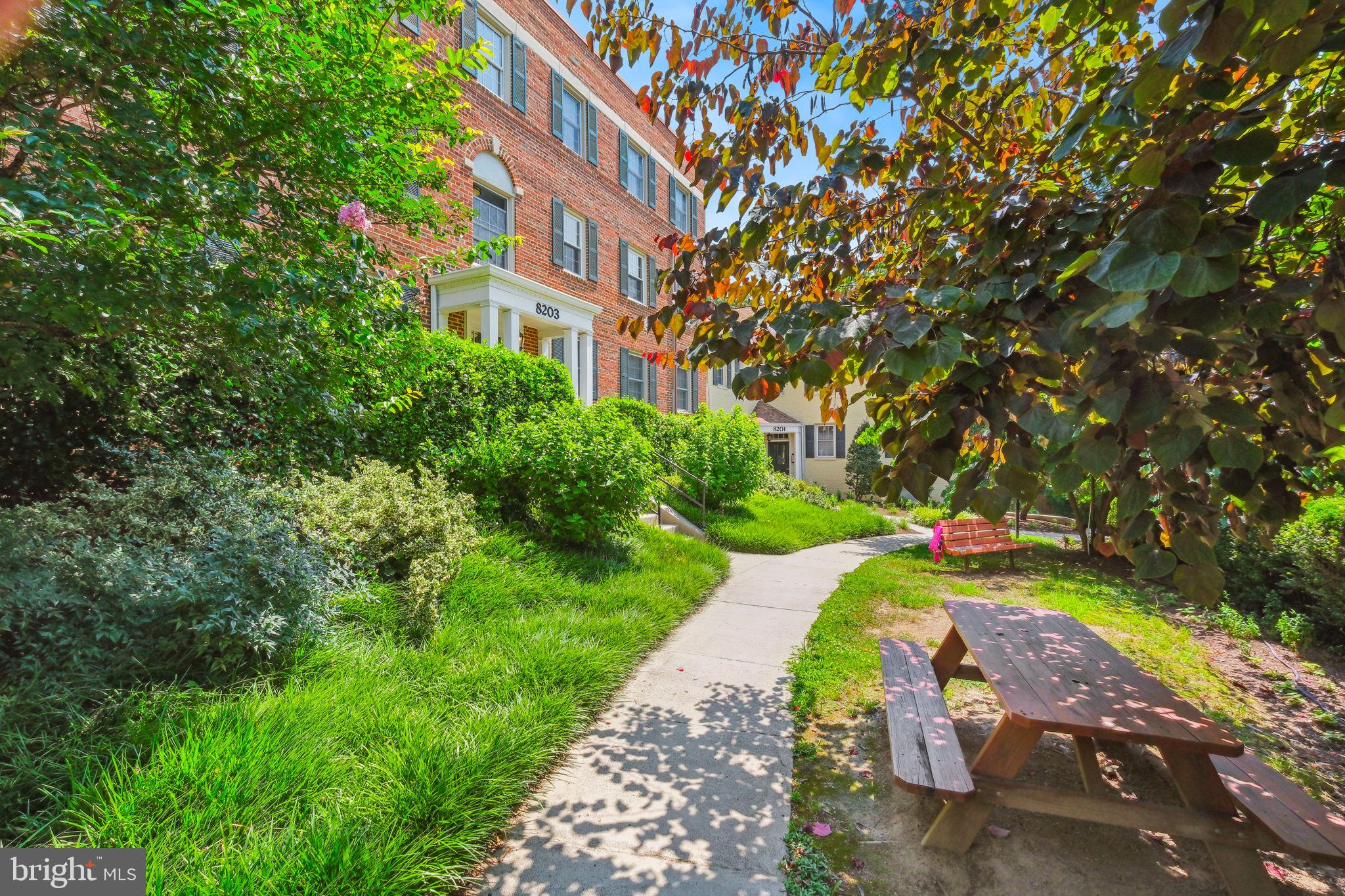 8203 Grubb Road, Unit 201 Silver Spring, MD 20910 - Photo 2 of 26 a view of a street with a building in the background