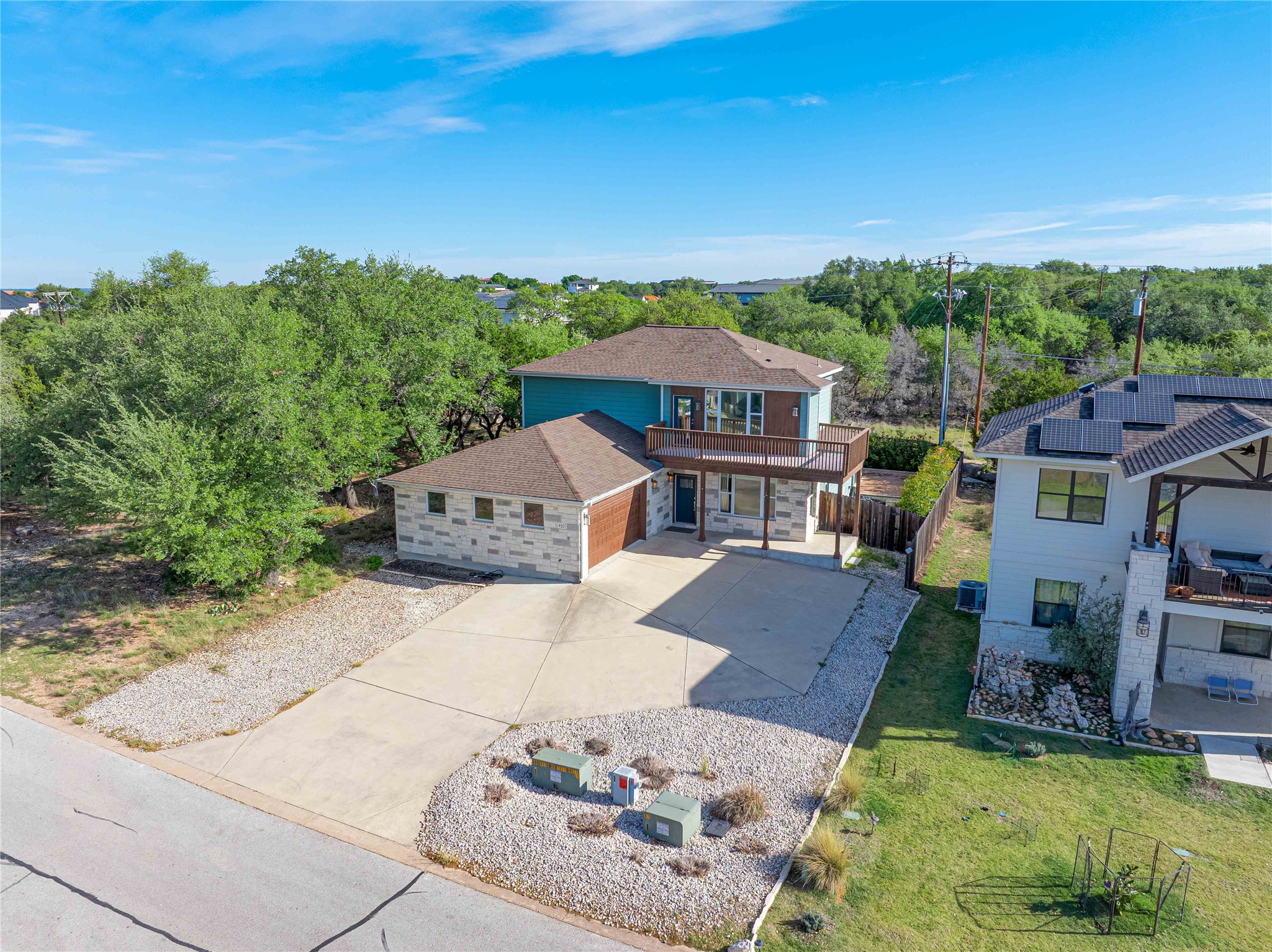 410 Summit Ridge Drive North Point Venture, TX 78645 - Photo 31 of 37 an aerial view of a house
