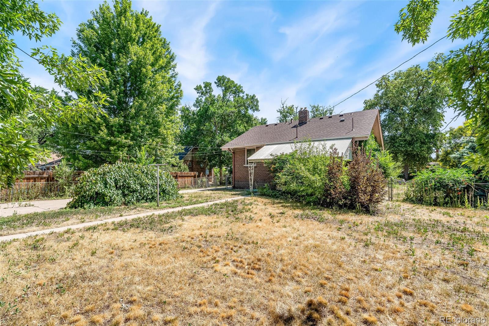 3921 Meade Street Denver, CO 80211 - Photo 26 of 27 a view of a yard with plants and a large tree