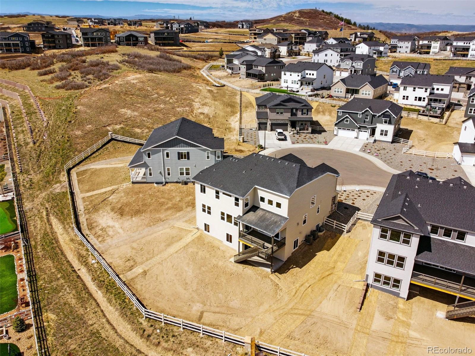5722 Farrier Point Castle Rock, CO 80104 - Photo 4 of 41 an aerial view of residential houses with outdoor space
