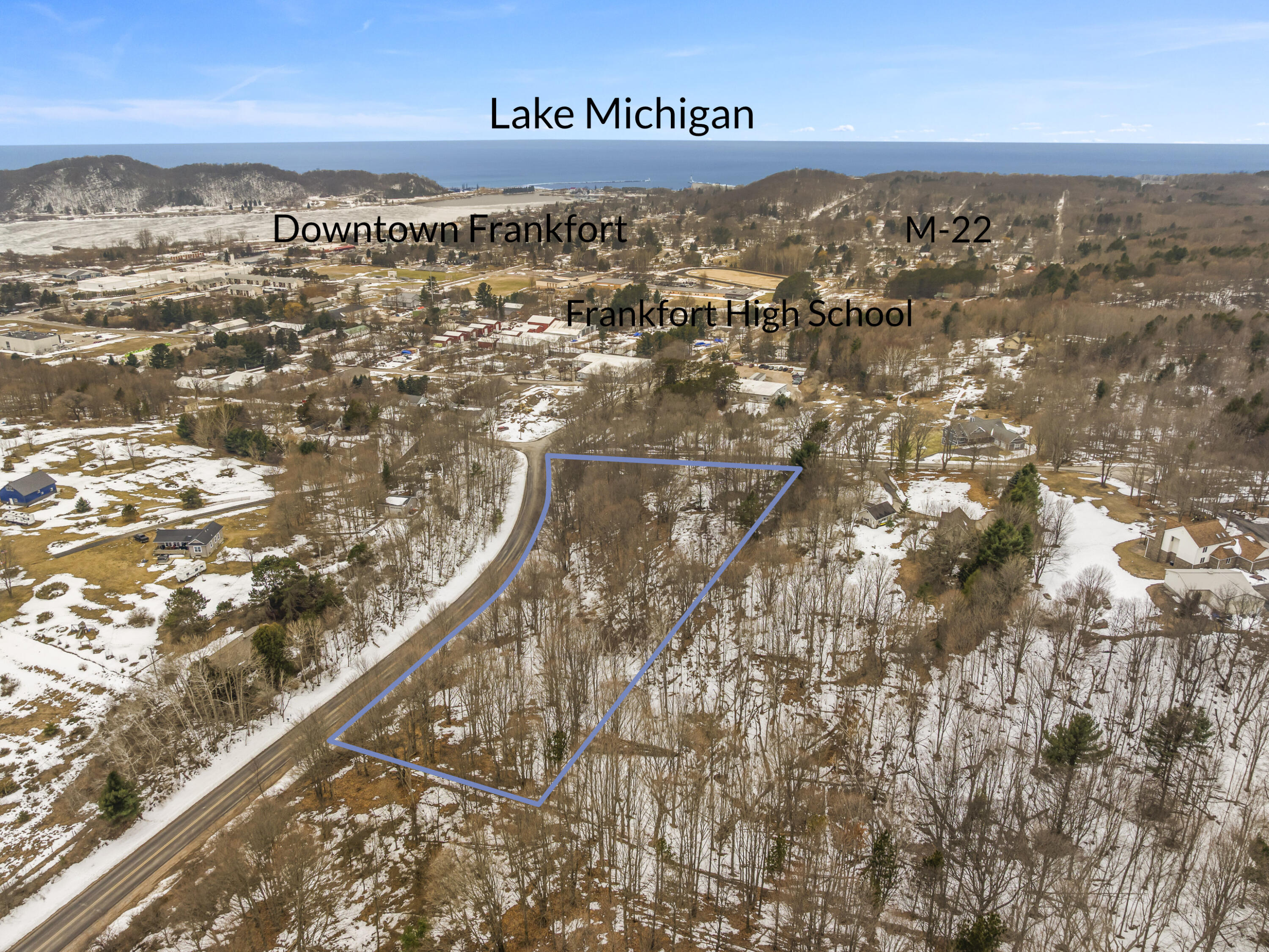 Elm Street Frankfort, MI 49635 - Photo 2 of 12 DJI_20260305123454_0038_D