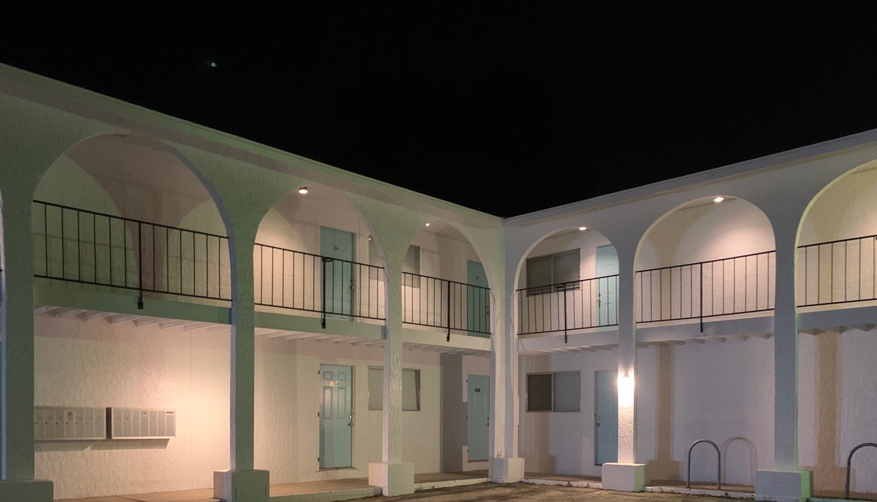 2609 East Cesar Chavez Street, Unit 204 Austin, TX 78702 - Photo 2 of 10 a view of hall way with wooden cabinet