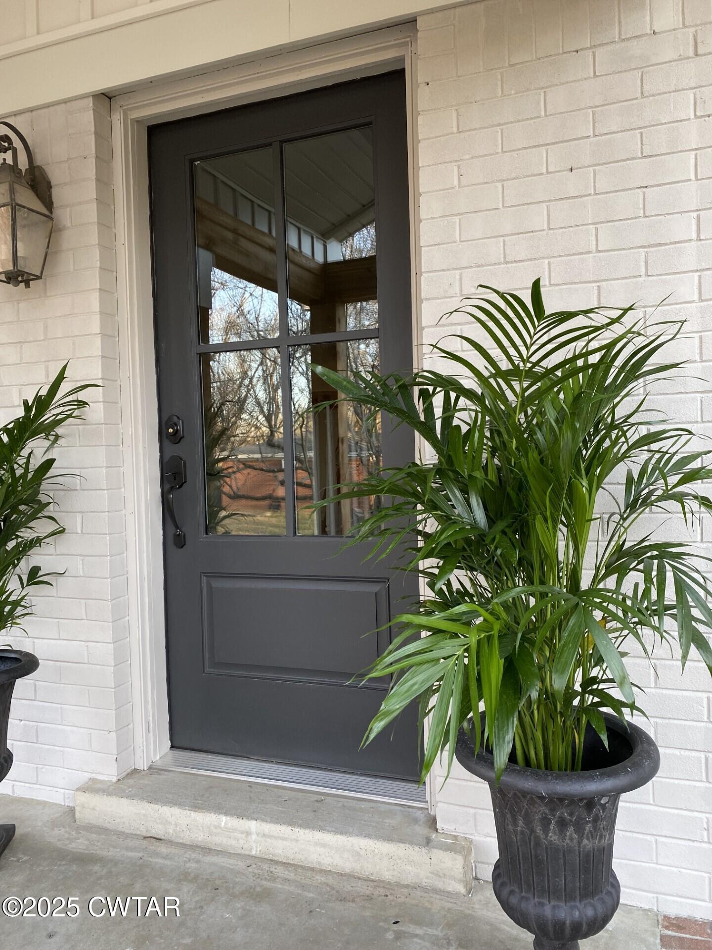 208 4th Street Henderson, TN 38340 - Photo 7 of 62 a potted plant in front of a door