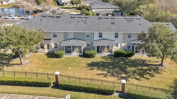 a aerial view of a house