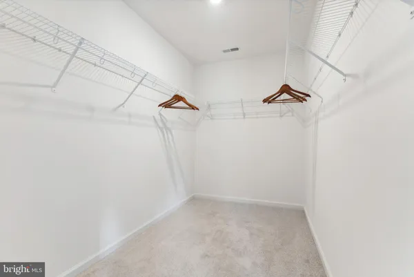 a view of small space with empty racks
