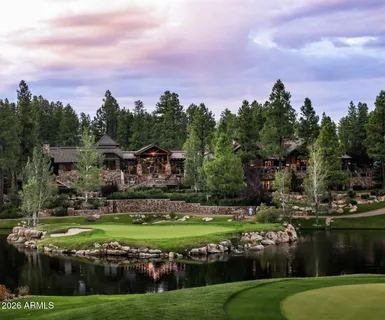 an aerial view of waterside residential houses with outdoor space