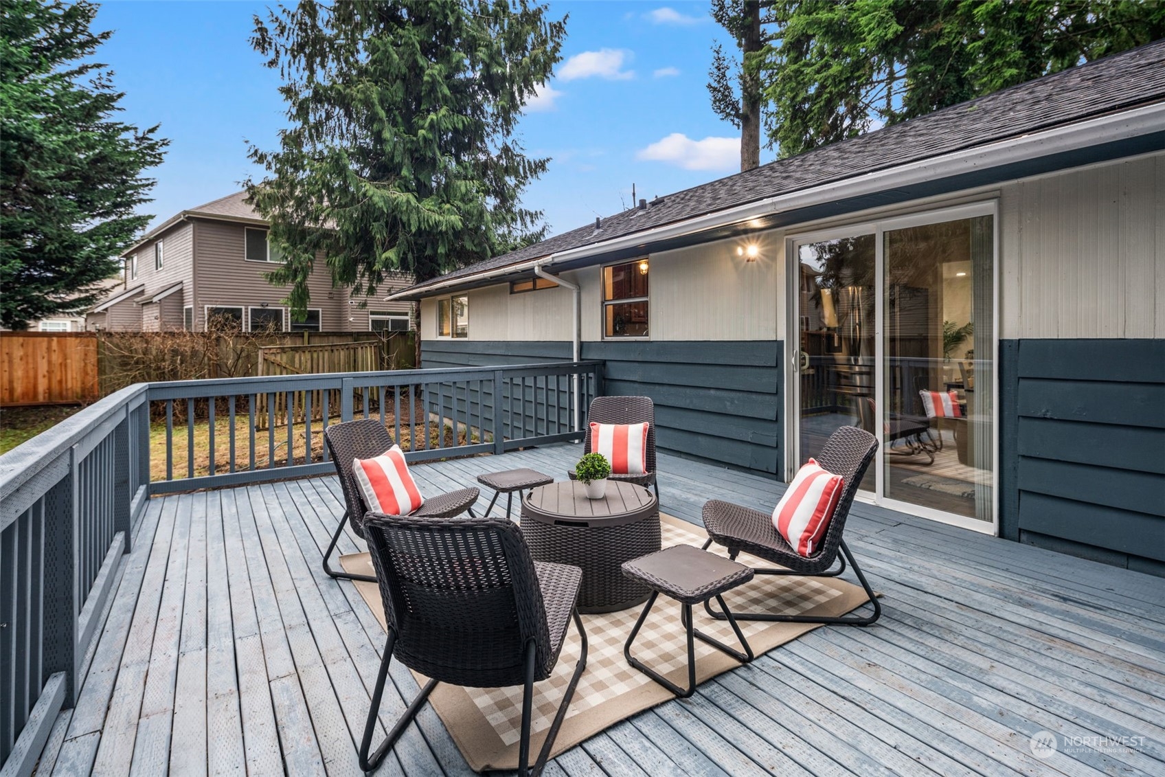 432 170th Place Southwest Bothell, WA 98012 - Photo 23 of 30 a view of a patio on wooden deck