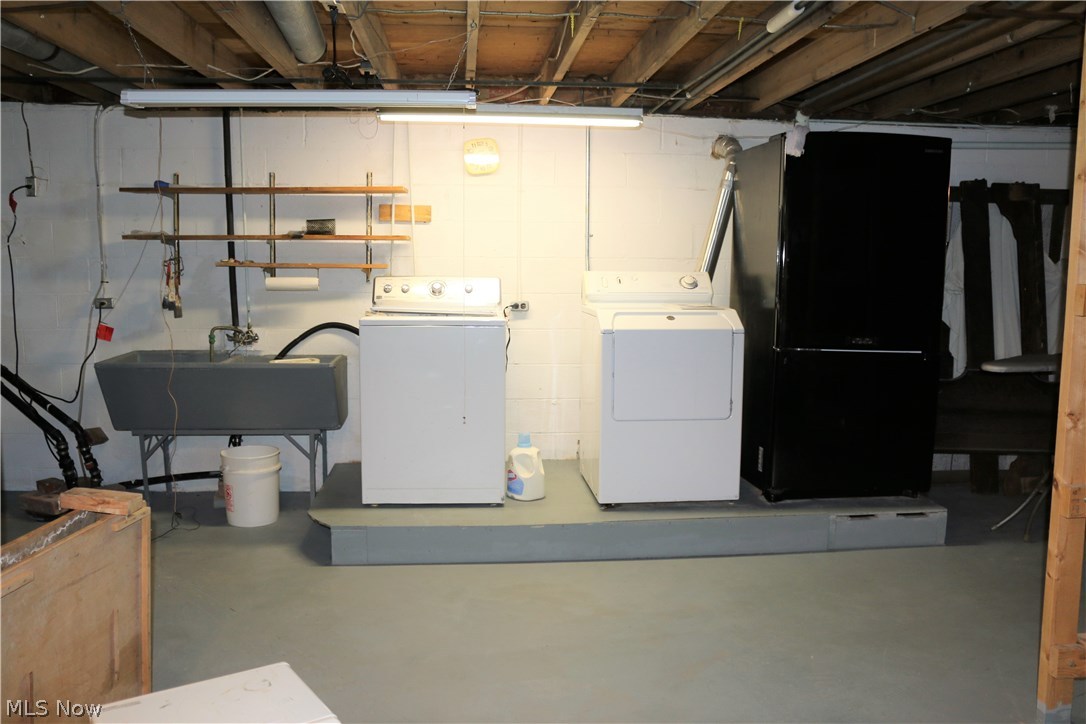 14606 Darrow Road Vermilion, OH 44089 - Photo 19 of 23 Basement with laundry.