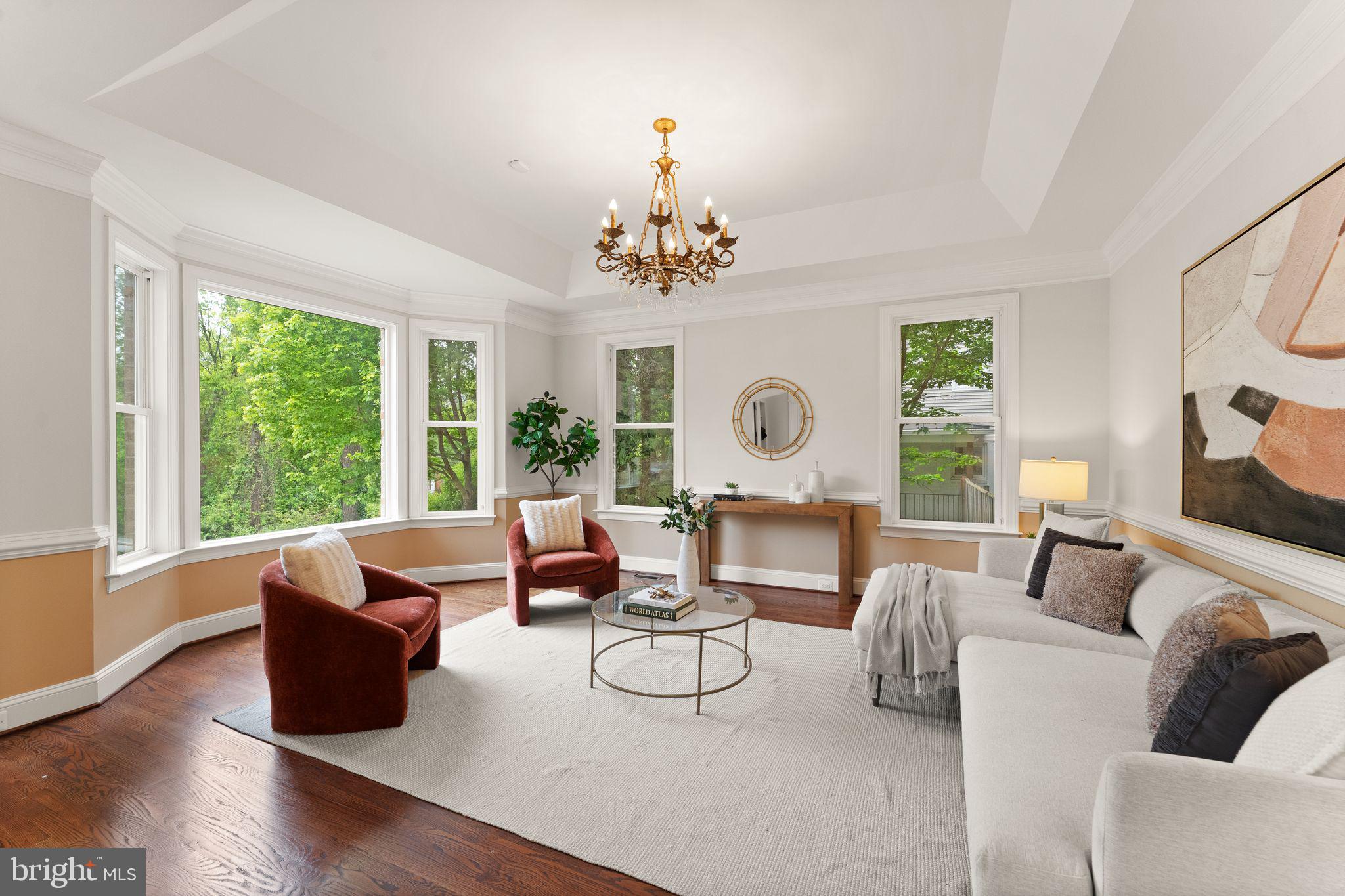 3906 Estel Road Fairfax, VA 22031 - Photo 13 of 122 a living room with furniture large window and wooden floor