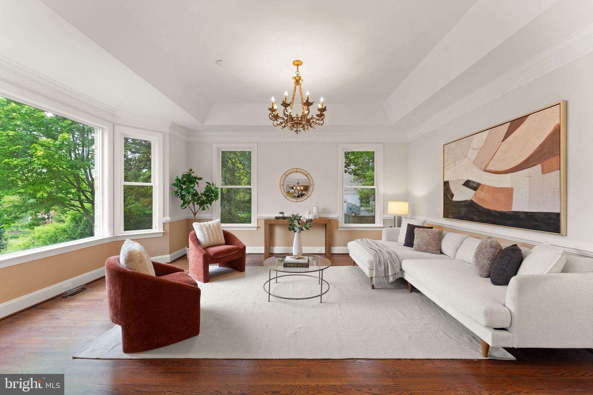 3906 Estel Road Fairfax, VA 22031 - Photo 14 of 122 a living room with furniture and a large window