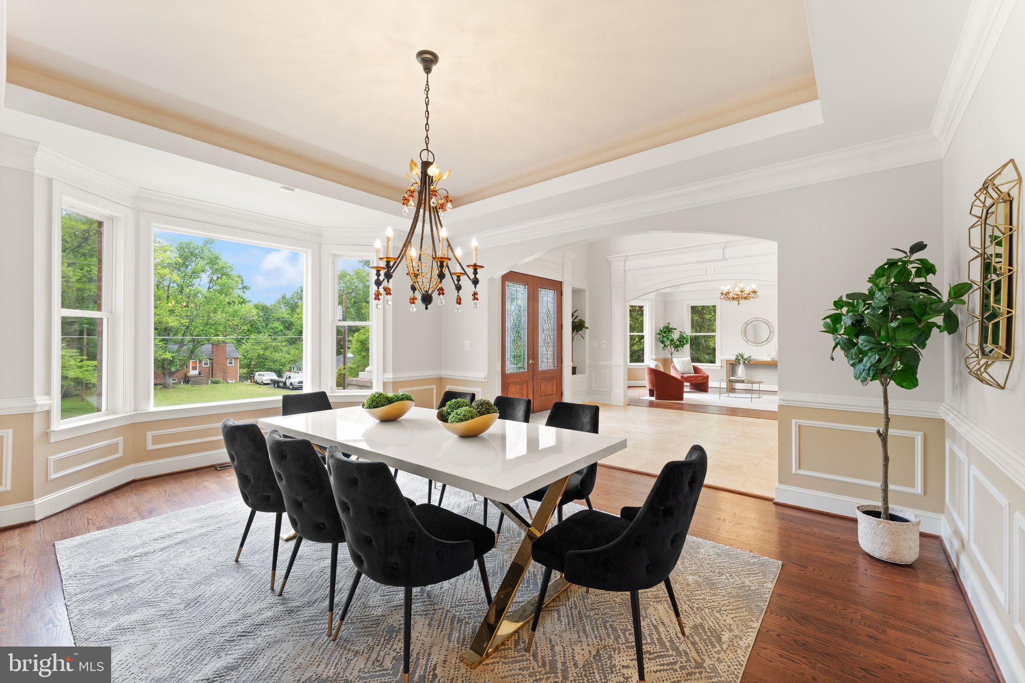 3906 Estel Road Fairfax, VA 22031 - Photo 20 of 122 a view of a dining room with furniture window and wooden floor