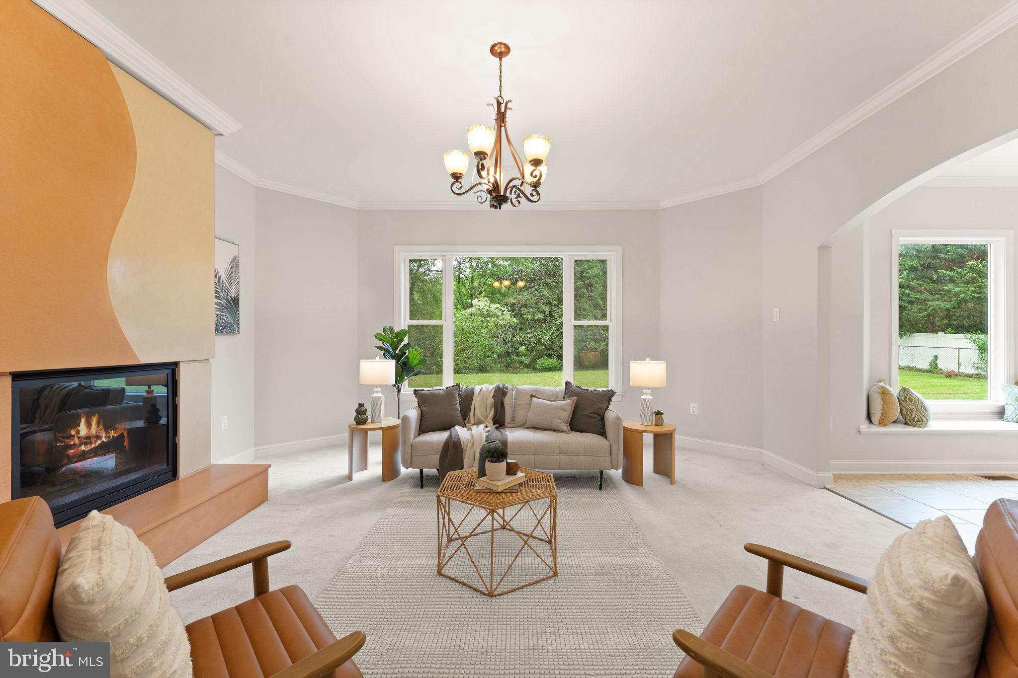 3906 Estel Road Fairfax, VA 22031 - Photo 28 of 122 a living room with furniture fireplace and a window