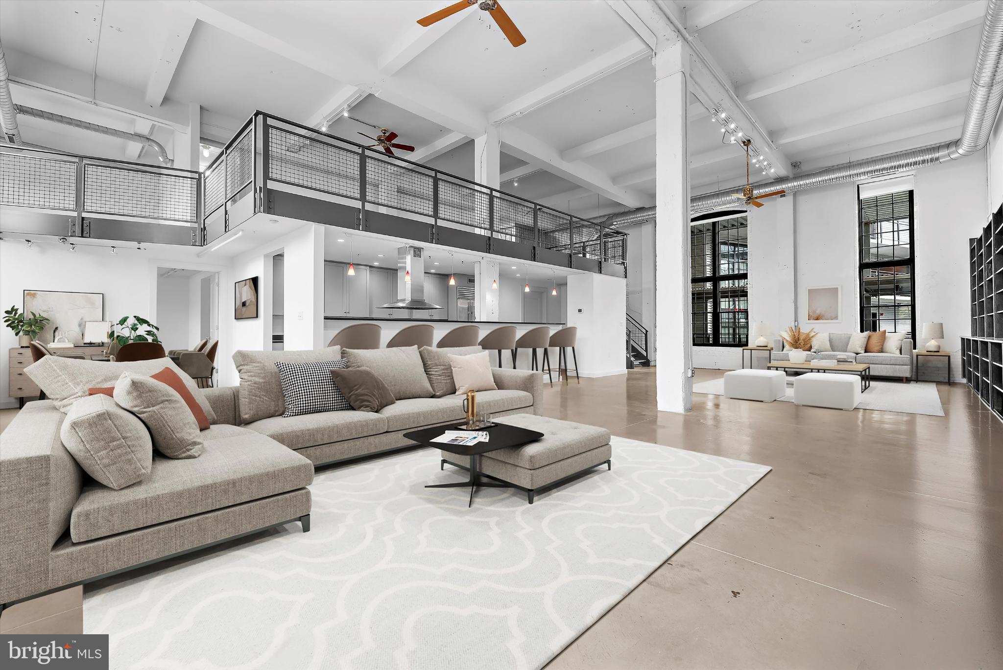 1220 Bank Street, Unit 303 Baltimore, MD 21202 - Photo 3 of 50 Virtually staged expansive living room