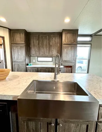 a view with a counter top space
