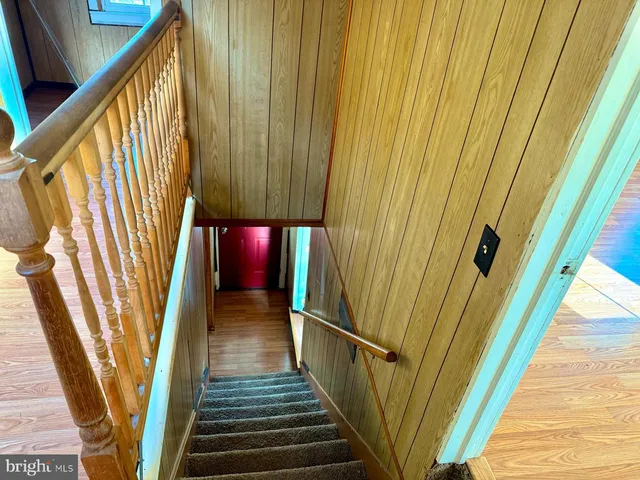 a view of a stairs and an entrance