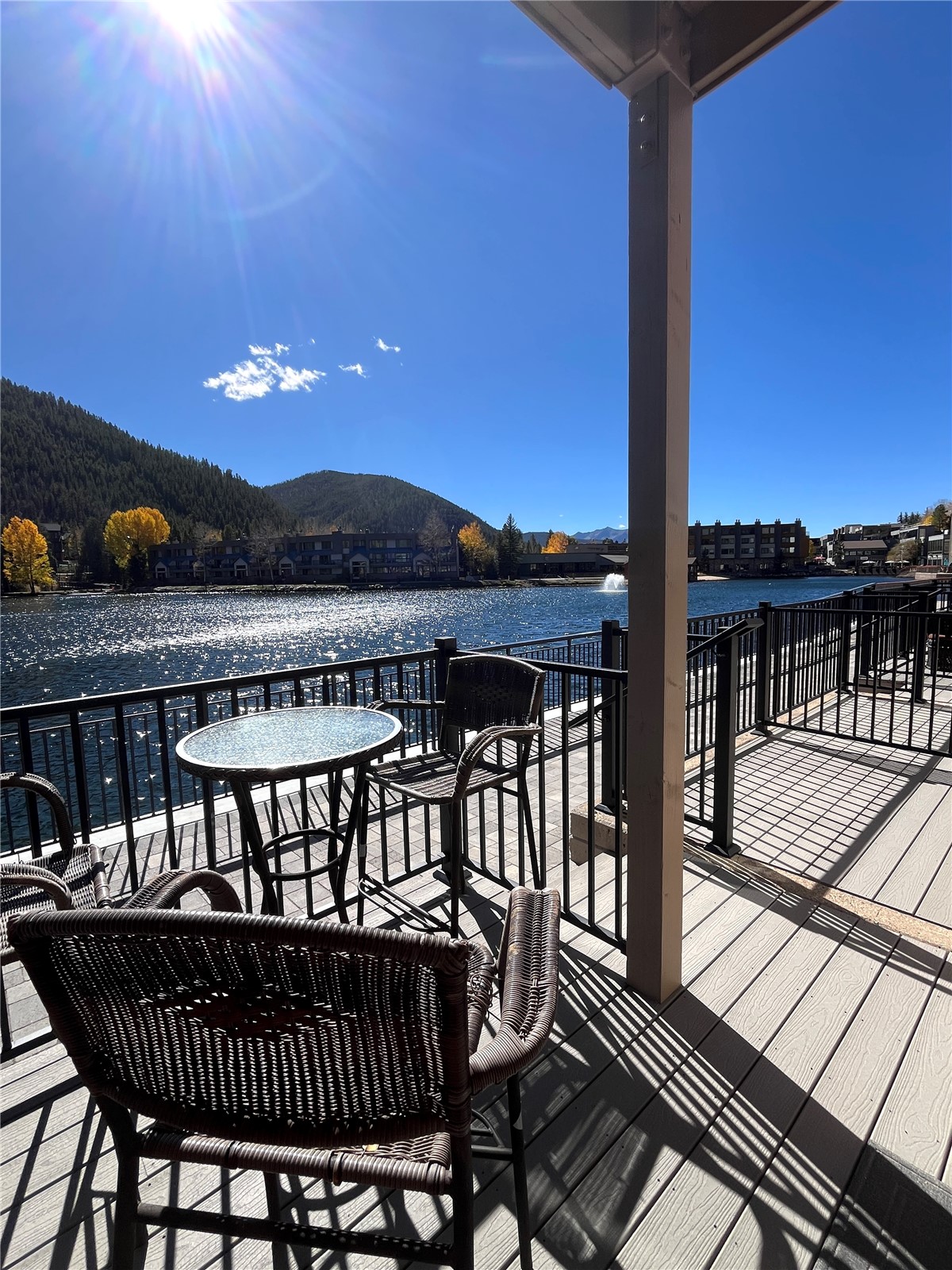 22138 Highway 6, Unit 1553 Keystone, CO 80435 - Photo 19 of 43 a view of a balcony with a patio