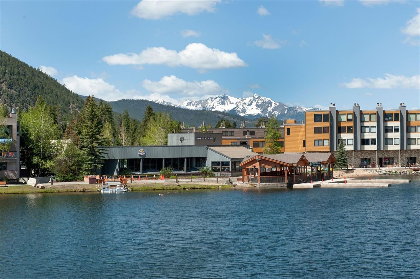 22138 Highway 6, Unit 1553 Keystone, CO 80435 - Photo 33 of 43 a view of a lake with houses