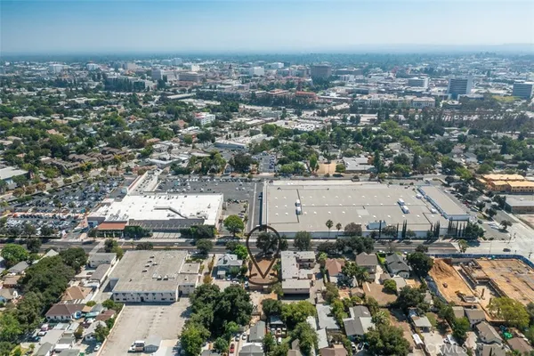 an aerial view of a city