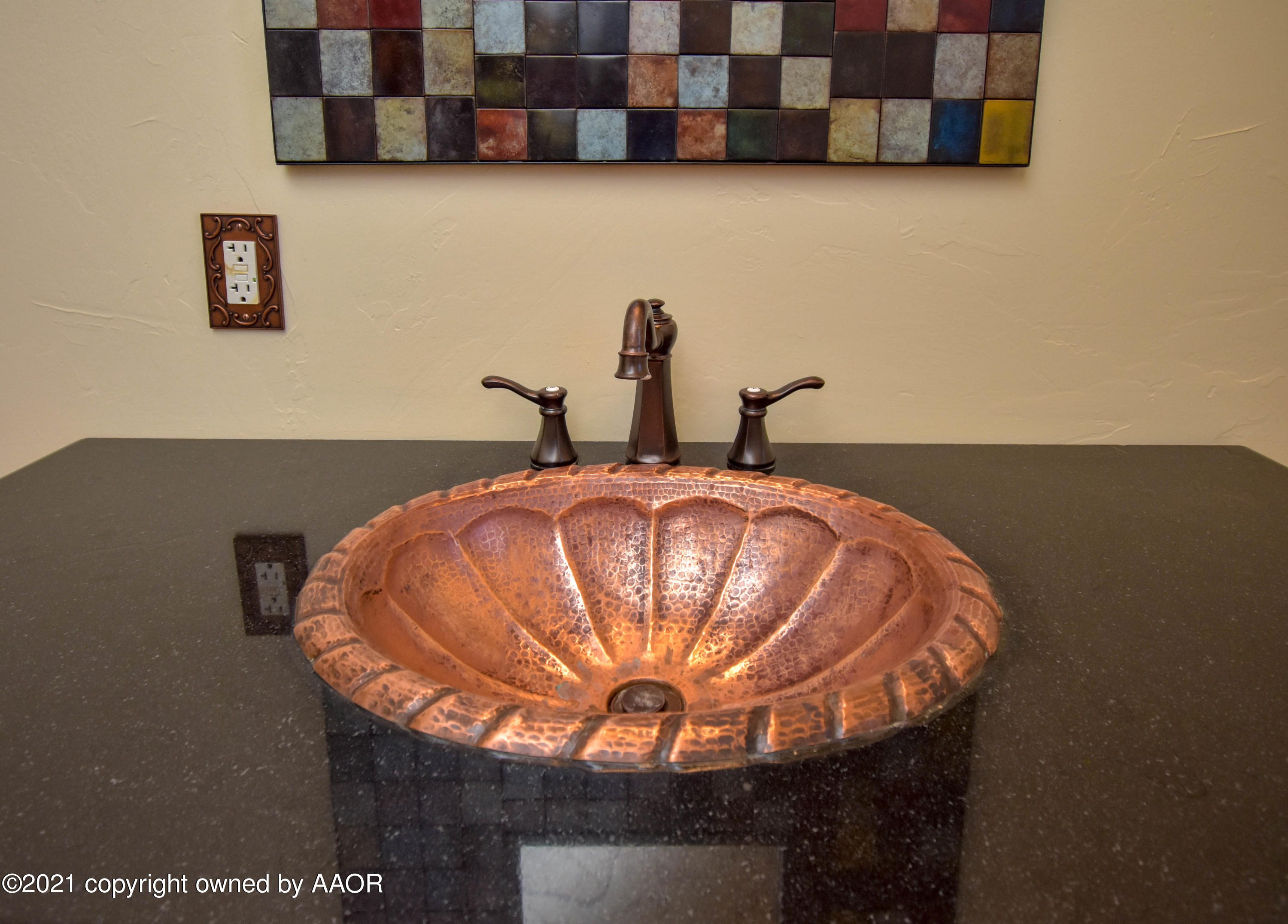 6700 Red Rock Road Amarillo, TX 79118 - Photo 30 of 37 guest bathroom copper sink (1 of 1)