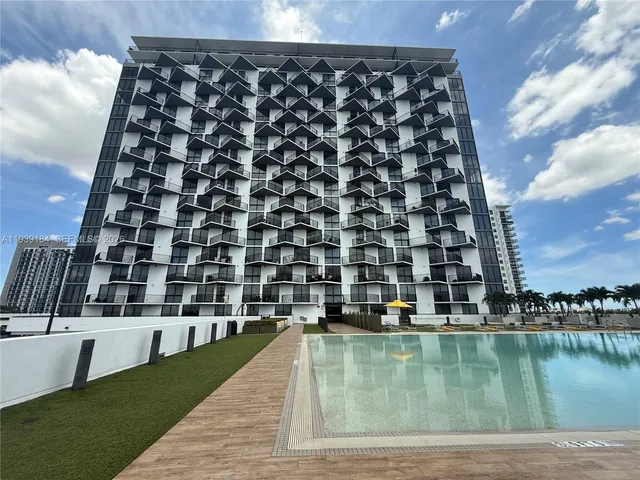 a view of outdoor space with seating