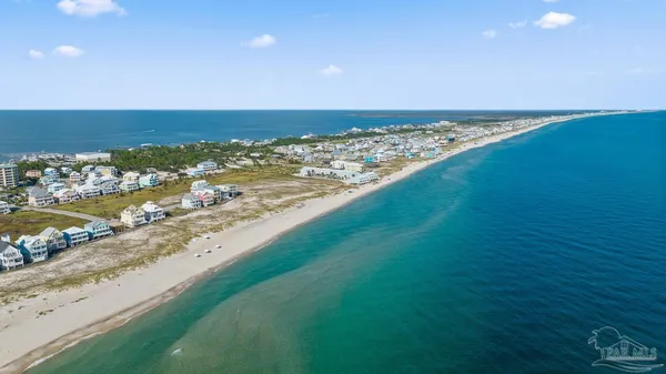 a view of an ocean and beach