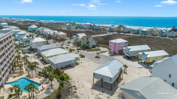 an aerial view of a city with lots of residential buildings